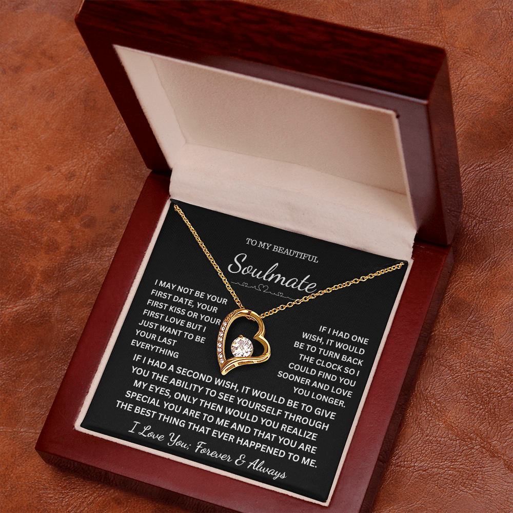 To My Soulmate Necklace – A Gift She’ll Never Forget