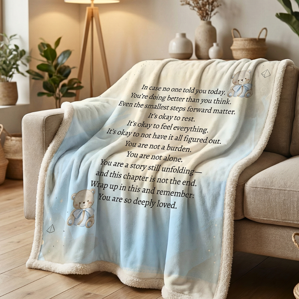 “You Are So Loved” Bear Comfort Blanket
