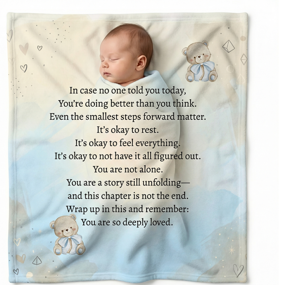 “You Are So Loved” Bear Comfort Blanket