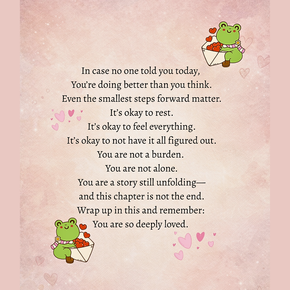 “You Are So Loved”  Frog Emotional Comfort Blanket