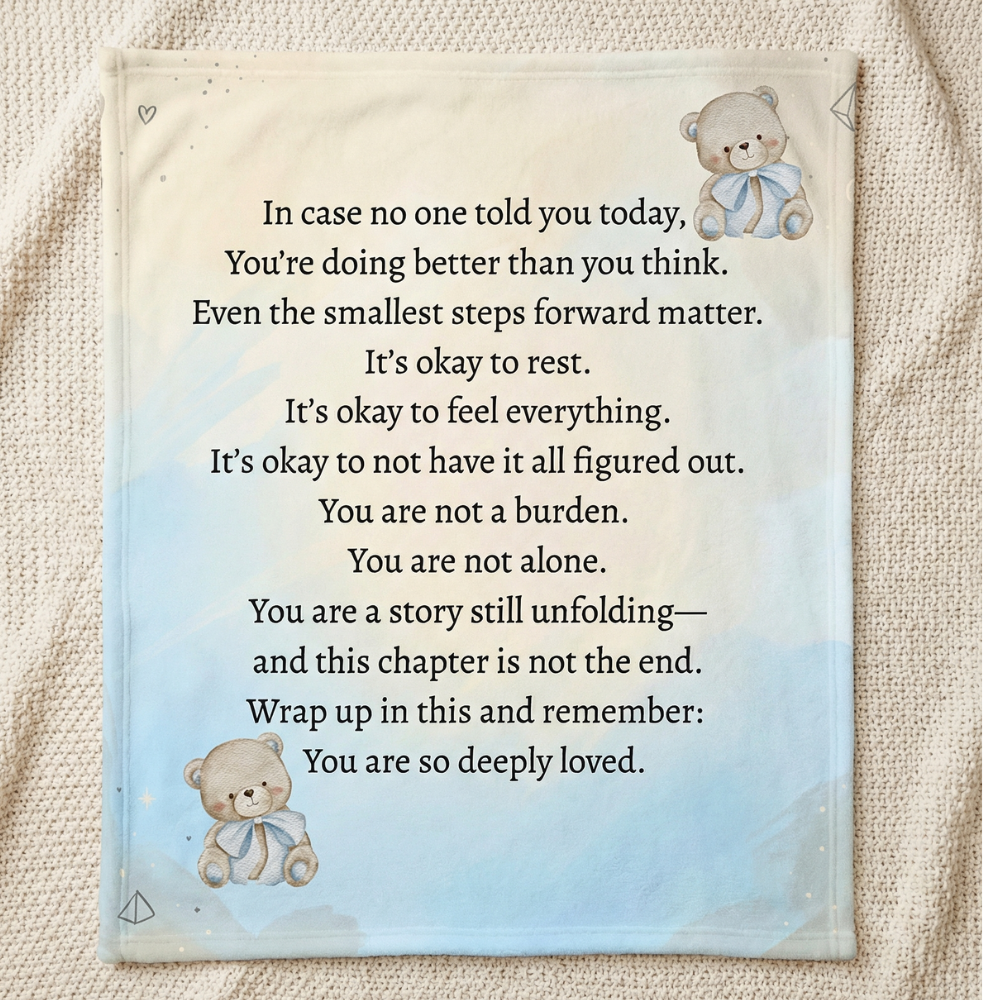 “You Are So Loved” Bear Comfort Blanket