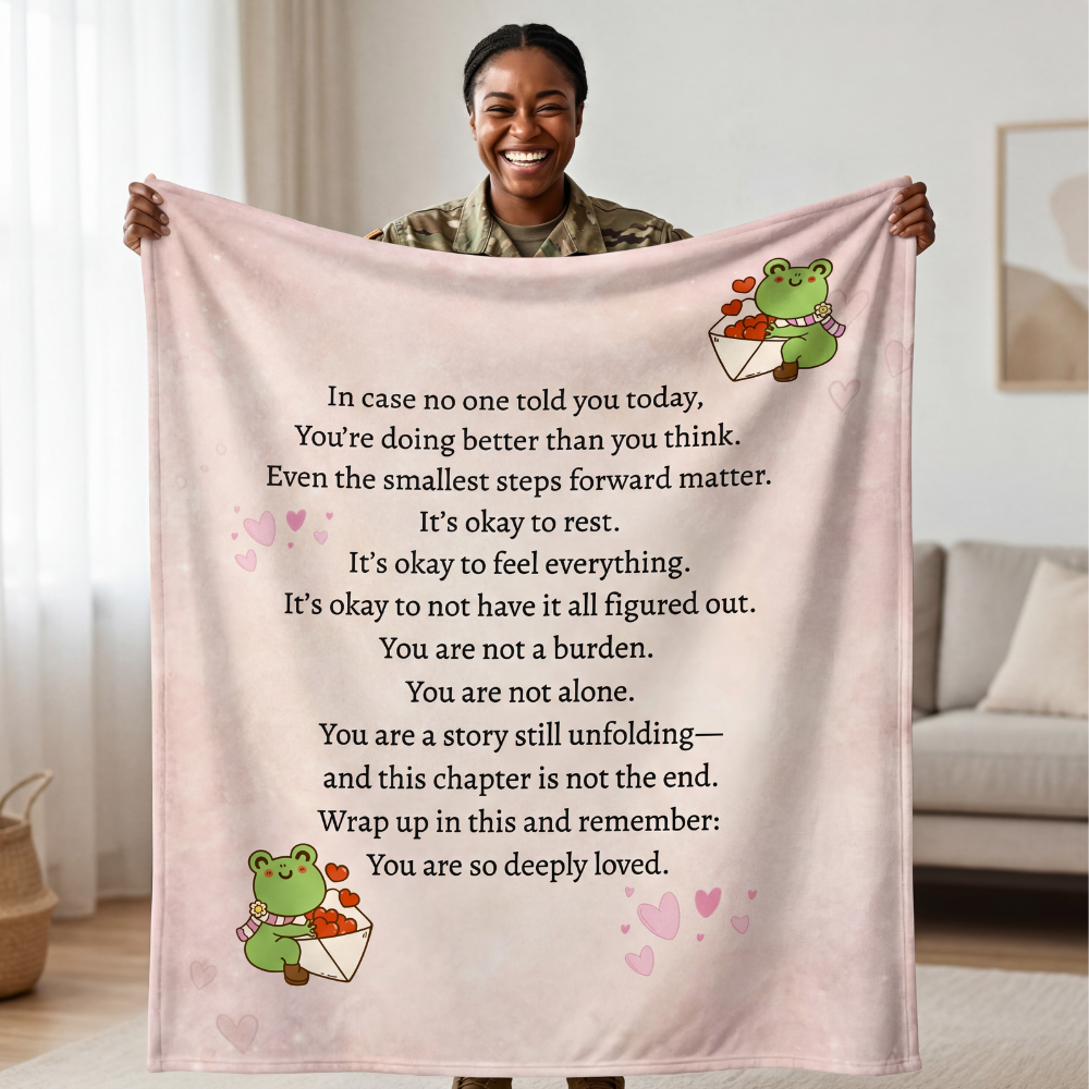 “You Are So Loved”  Frog Emotional Comfort Blanket