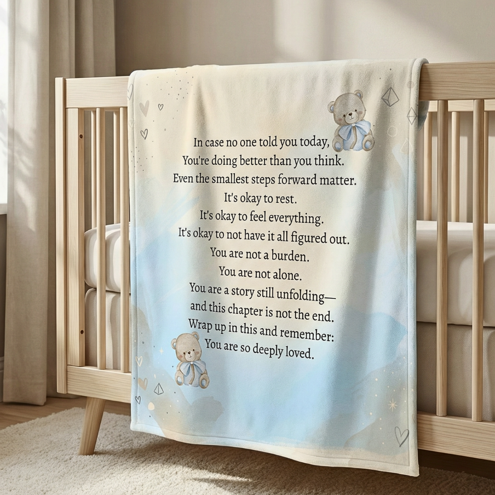 “You Are So Loved” Bear Comfort Blanket