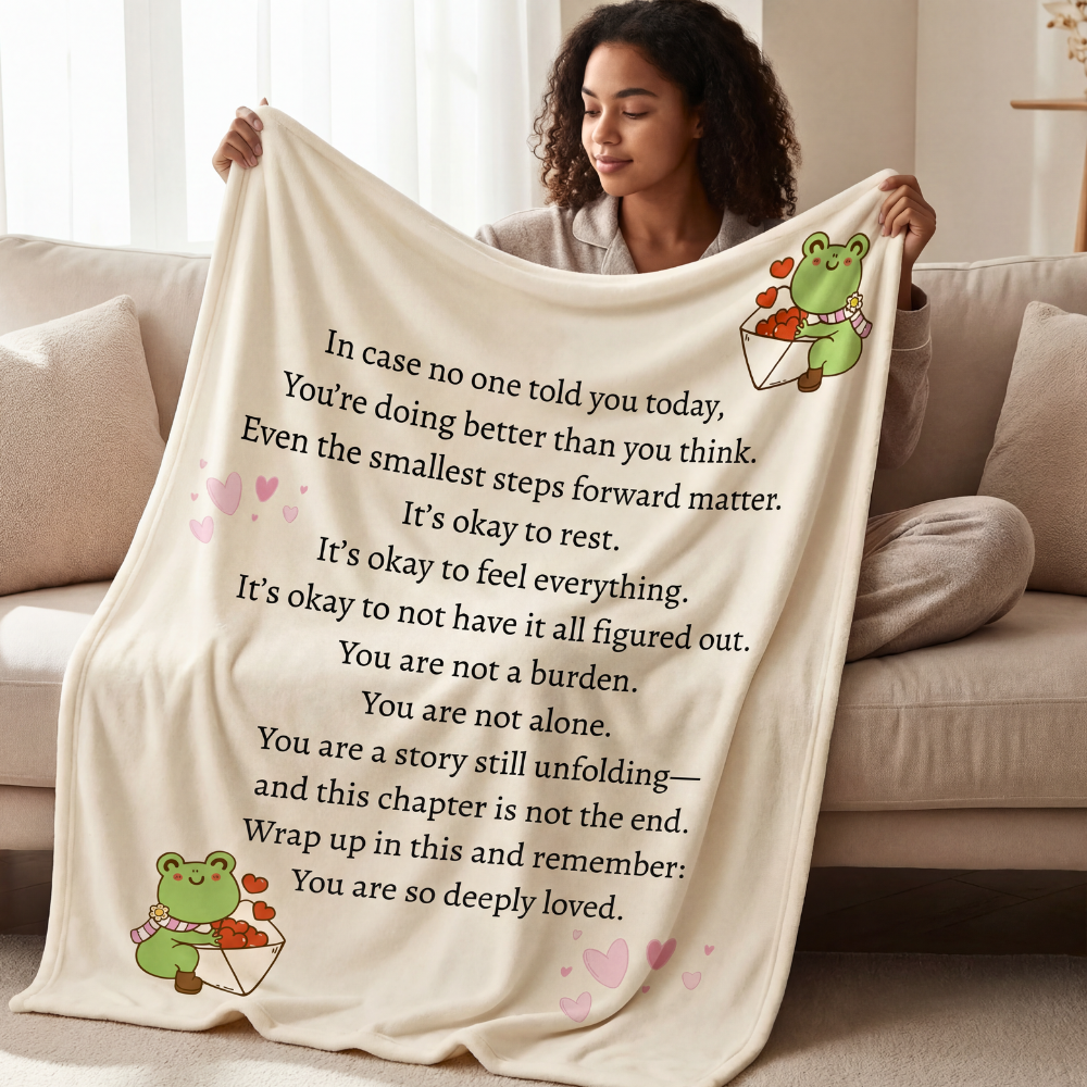 “You Are So Loved”  Frog Emotional Comfort Blanket