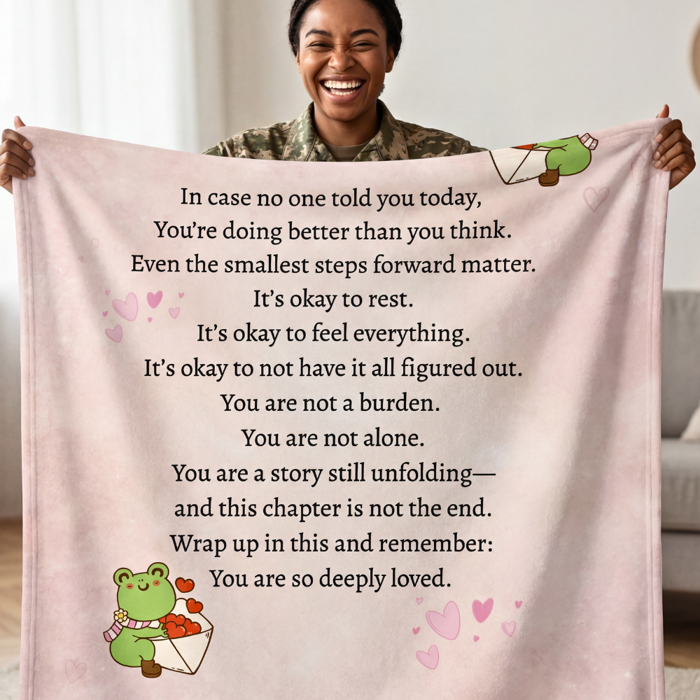 “You Are So Loved”  Frog Emotional Comfort Blanket