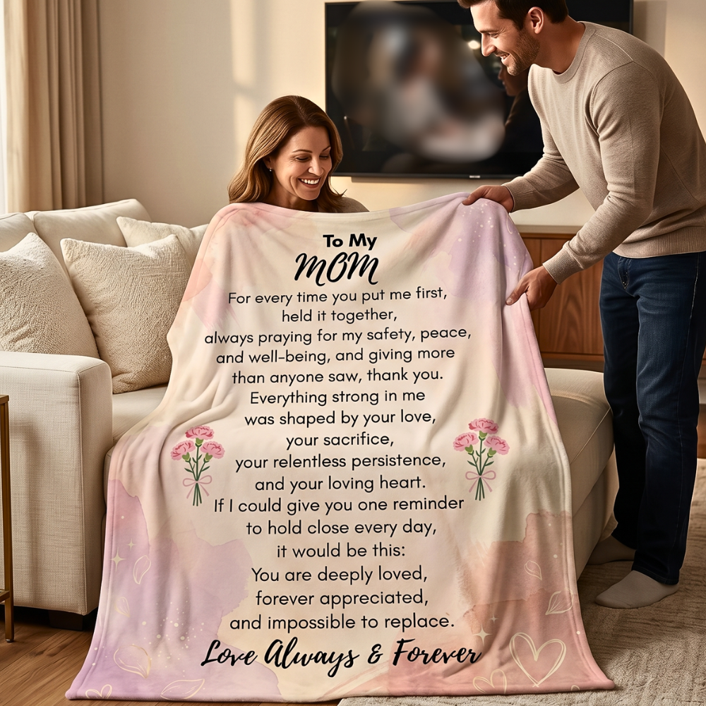 To My Mom Blanket – Prayer, Love & Appreciation Gift for Mom