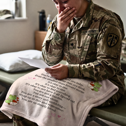 “You Are So Loved”  Frog Emotional Comfort Blanket