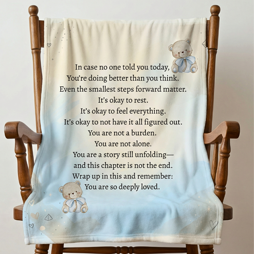 “You Are So Loved” Bear Comfort Blanket