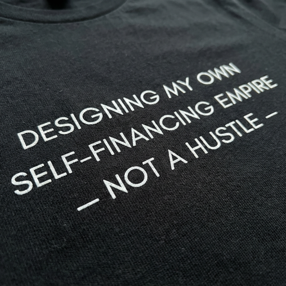 Minimal Tee – “Self-Funded Empire” Statement Shirt