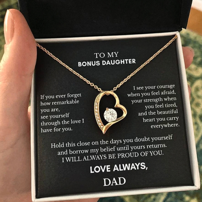To My Bonus Daughter — Love Always, Dad