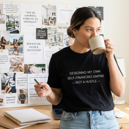 Minimal Tee – “Self-Funded Empire” Statement Shirt