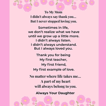 To My Mom Blanket From Daughter – Emotional Mother’s Day Gift
