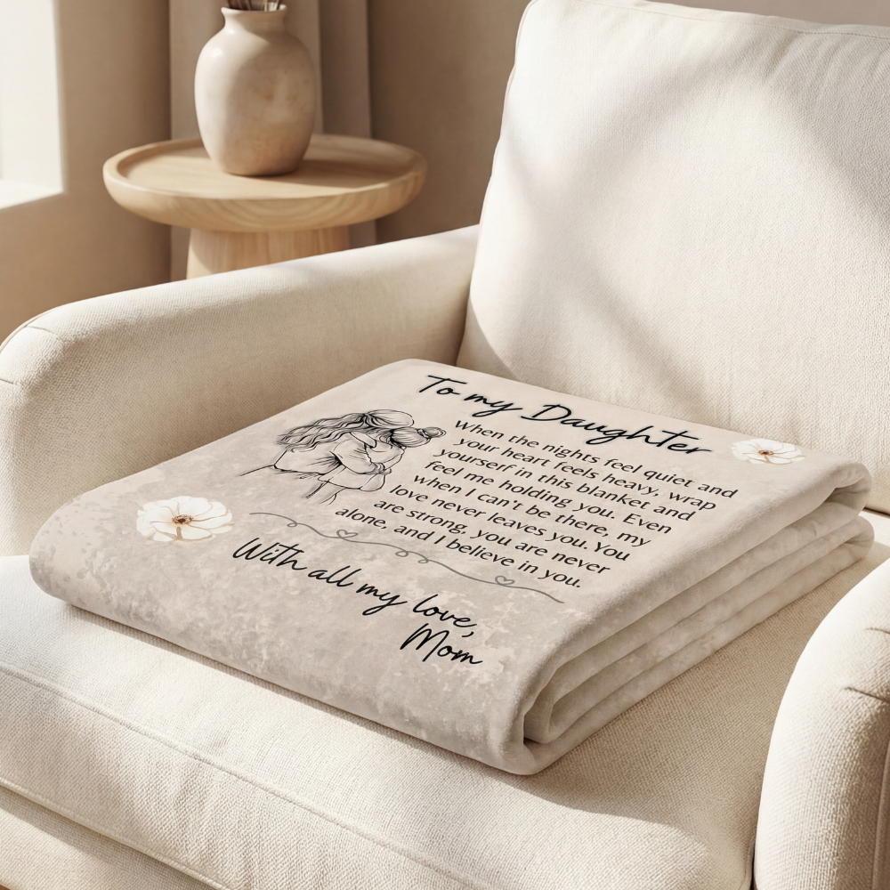 To My Daughter Comfort & Strength Blanket | From Mom
