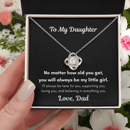 To My Daughter – You'll Always Be My Little Girl Necklace