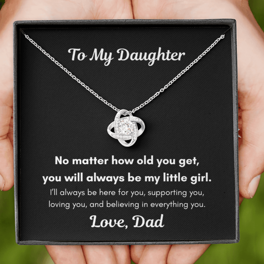 To My Daughter – You'll Always Be My Little Girl Necklace