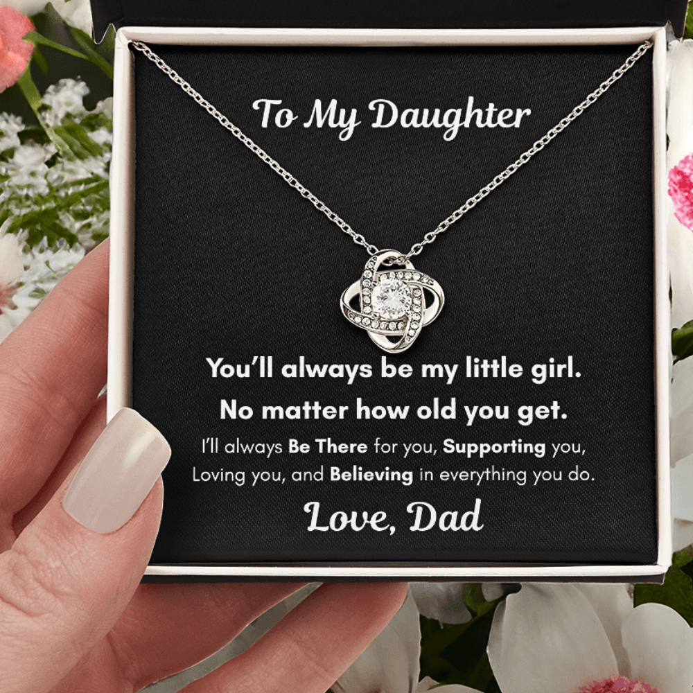 To My Daughter – You'll Always Be My Little Girl Necklace Gift