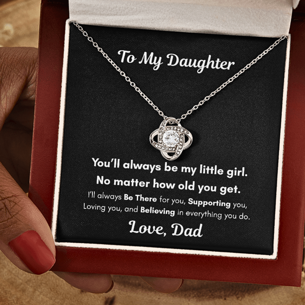 To My Daughter – You'll Always Be My Little Girl Necklace Gift