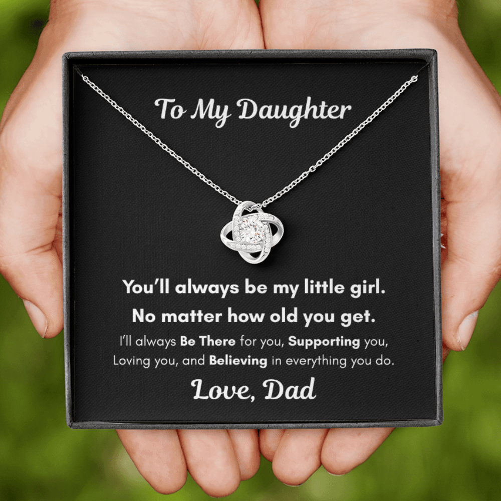 To My Daughter – You'll Always Be My Little Girl Necklace Gift