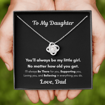 To My Daughter – You'll Always Be My Little Girl Necklace Gift
