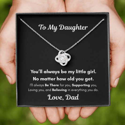 To My Daughter – You'll Always Be My Little Girl Necklace Gift