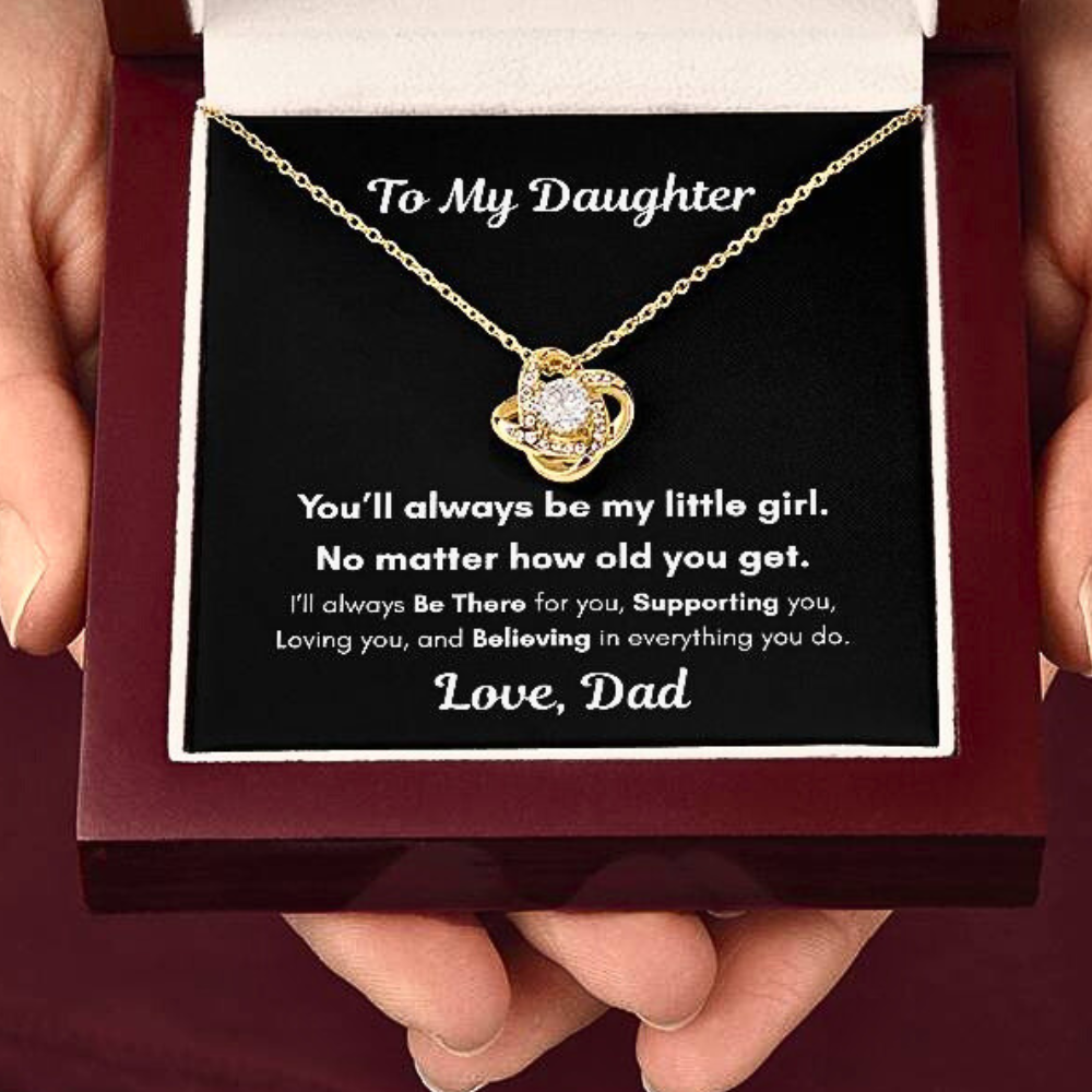 To My Daughter – You'll Always Be My Little Girl Necklace Gift