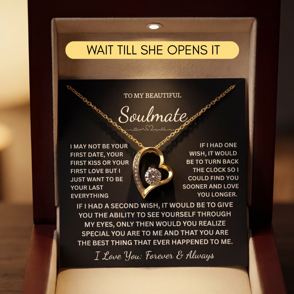 “To My Soulmate” Forever Necklace – A Gift from the Heart