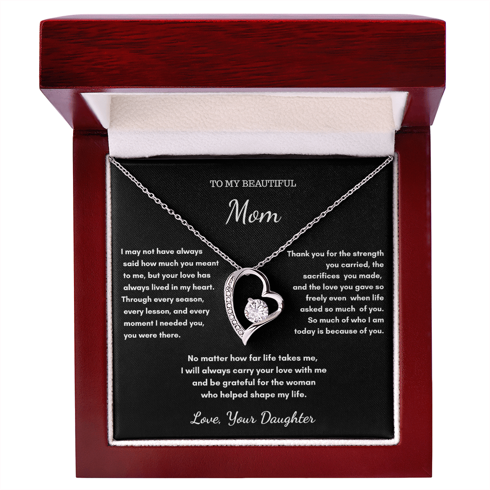 To My Mom – Sentimental Necklace Gift From Daughter