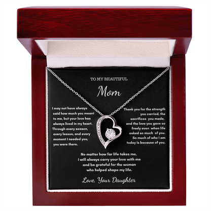 To My Mom – Sentimental Necklace Gift From Daughter