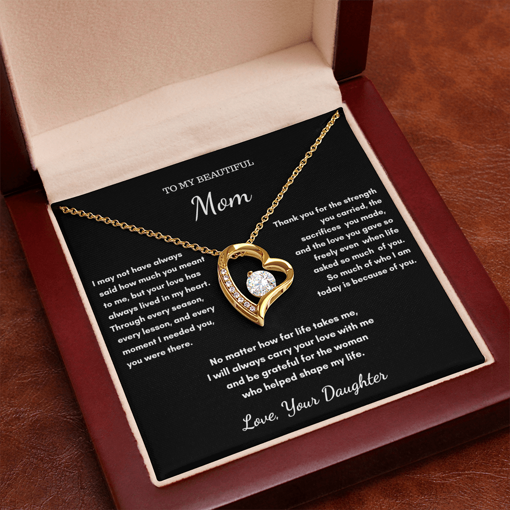 To My Mom – Sentimental Necklace Gift From Daughter
