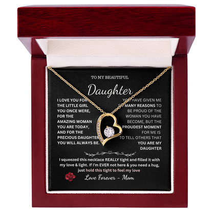 To My Beautiful Daughter Forever Necklace
