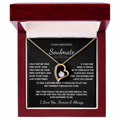 To My Soulmate — Last Everything | Heart Necklace Gift