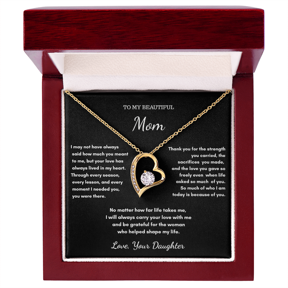 To My Mom – Sentimental Necklace Gift From Daughter