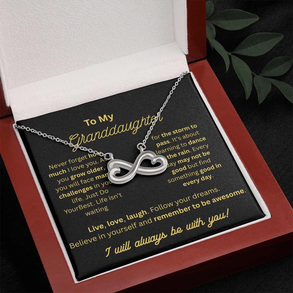 To My Granddaughter Endless Love Necklace