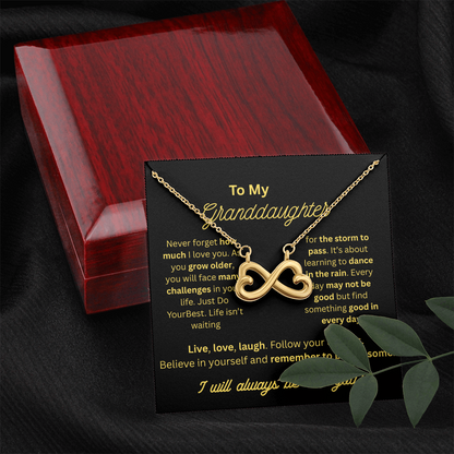 To My Granddaughter Endless Love Necklace