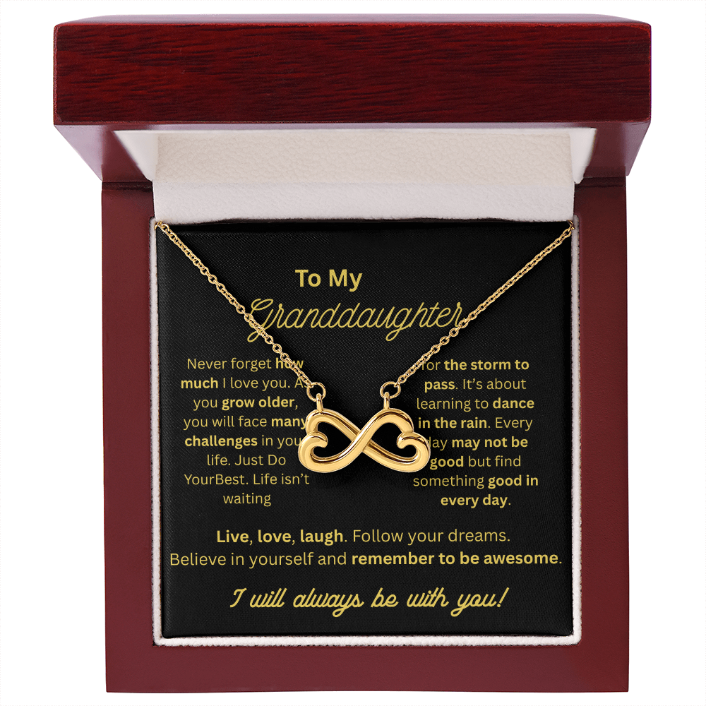 To My Granddaughter Endless Love Necklace