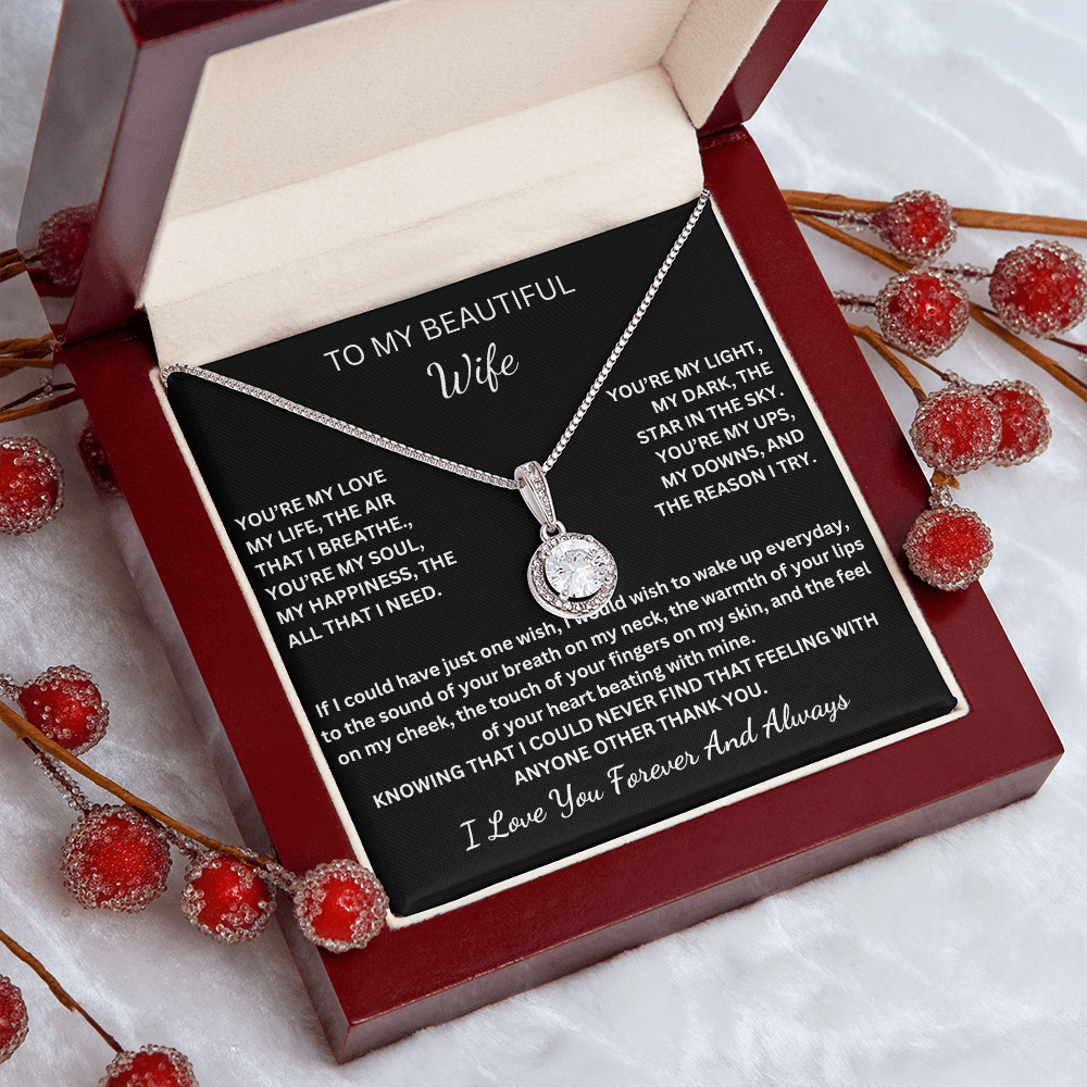 To My Beautiful Wife - Eternal Love Necklace