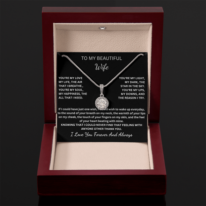 To My Beautiful Wife - Eternal Love Necklace