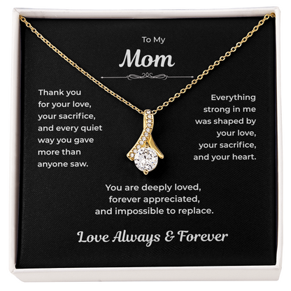 To My Mom Alluring Love Neckalce