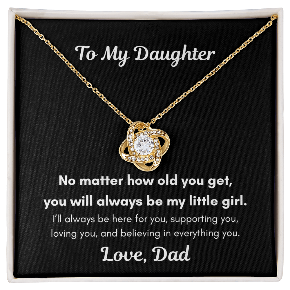 To My Daughter – You'll Always Be My Little Girl Necklace