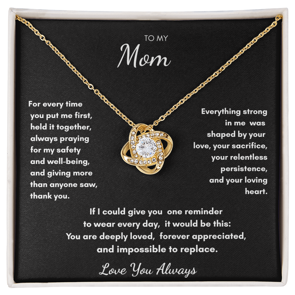To My Mom – Prayer & Protection Necklace Gift for Mom