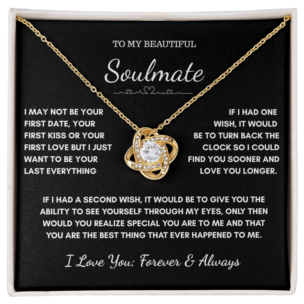 To My Soulmate Forever Love Necklace – A Gift from My Heart