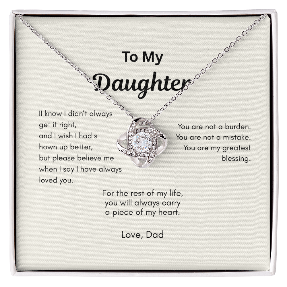 “To My Daughter – I Didn't Always Get It Right” Father to Daughter Apology Gift