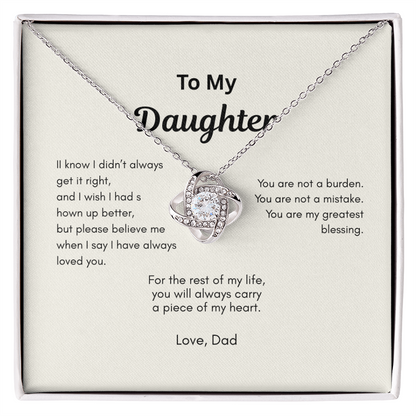 “To My Daughter – I Didn't Always Get It Right” Father to Daughter Apology Gift