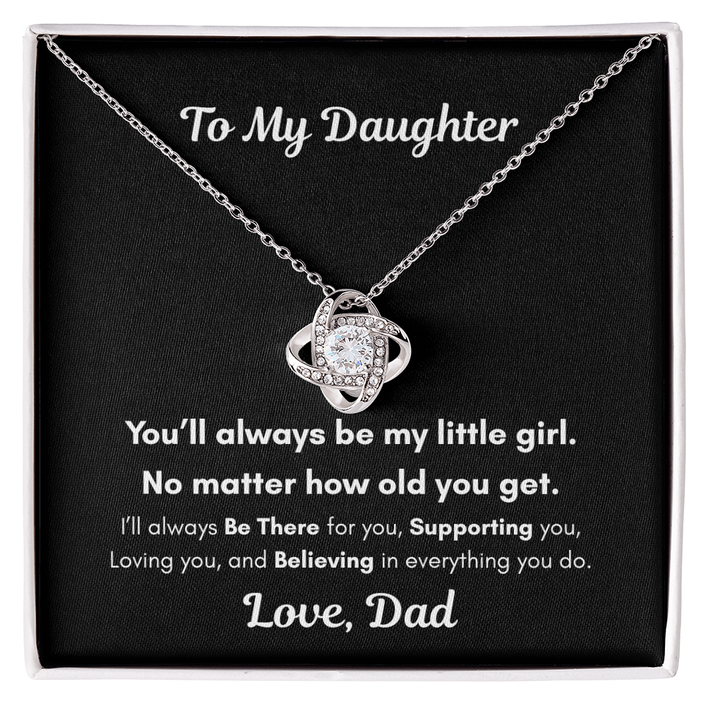 To My Daughter – You'll Always Be My Little Girl Necklace Gift