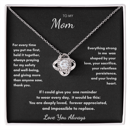 To My Mom – Prayer & Protection Necklace Gift for Mom
