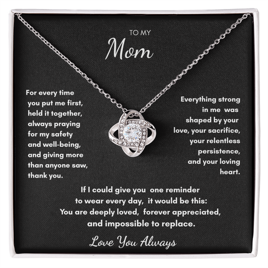 To My Mom – Prayer & Protection Necklace Gift for Mom