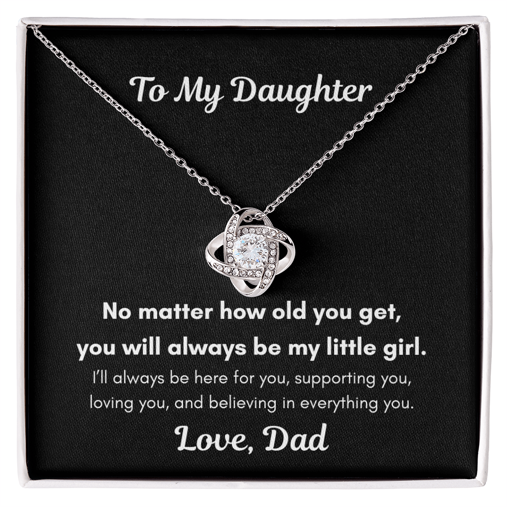 To My Daughter – You'll Always Be My Little Girl Necklace