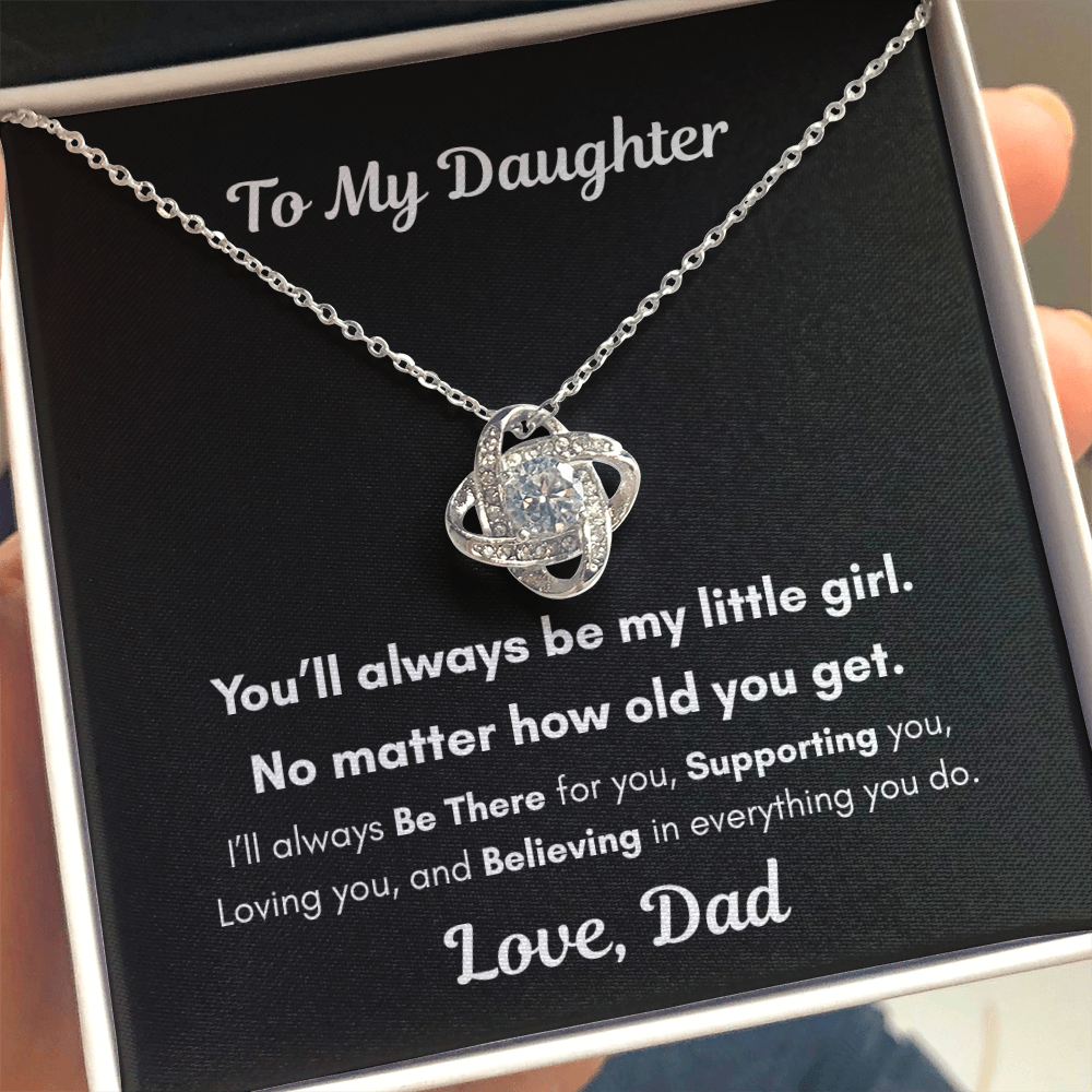 To My Daughter – You'll Always Be My Little Girl Necklace Gift