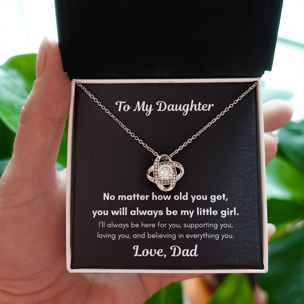To My Daughter – You'll Always Be My Little Girl Necklace