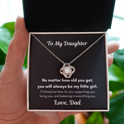 To My Daughter – You'll Always Be My Little Girl Necklace